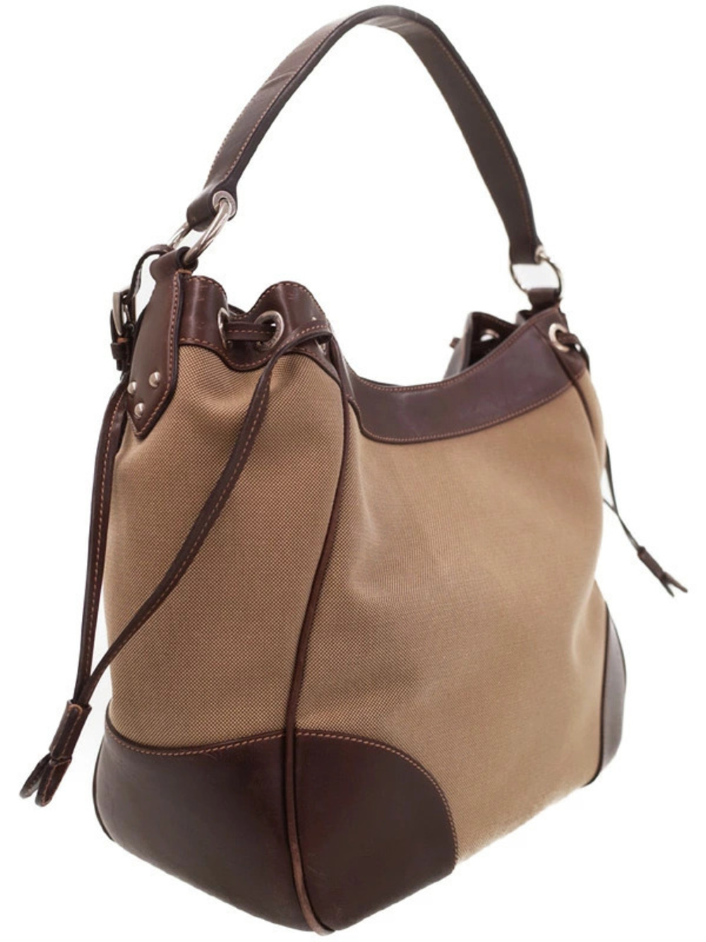 Prada Jacquard Shoulder Logo Bag